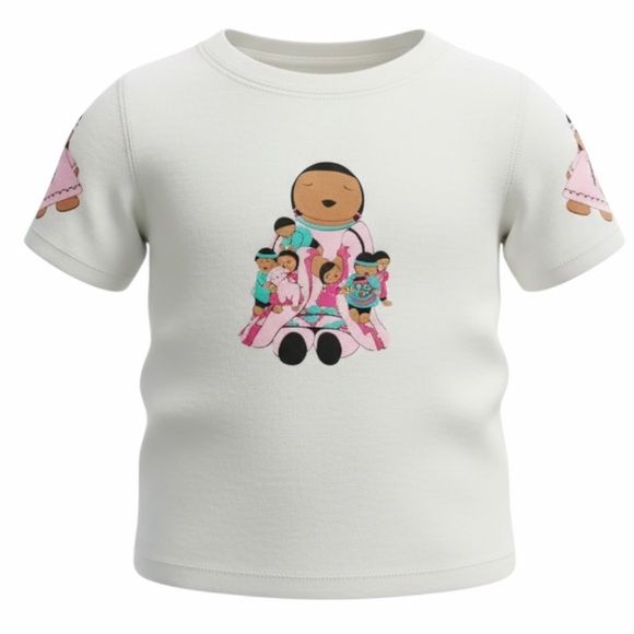 Other - Storyteller Graphic Shirt Girls 12 Months White Pink Print Native American
